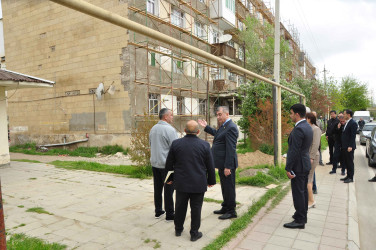 Şirvanda “Şəhərsalma və Memarlıq İli” çərçivəsində görülən abadlıq işləri davam etdirilir.