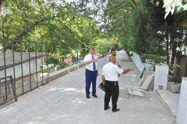 Şirvanda “Şəhərsalma və Memarlıq İli” çərçivəsində görülən abadlıq işləri davam etdirilir.