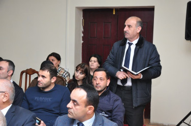 Şəhər İcra Hakimiyyətinin başçısı İlqar Abbasov növbəti səyyar görüş keçirib.