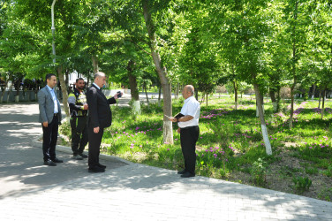 Şirvanda “Şəhərsalma və Memarlıq İli” çərçivəsində görülən abadlıq işləri davam etdirilir.
