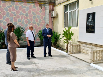 Şəhid Elçin Azadovun xatirə barelyefində əsaslı təmir-bərpa işləri aparılıb