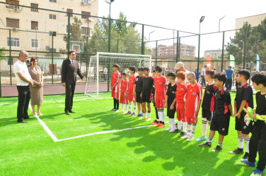 Şirvanda yeni idman zonası istifadəyə verilib.