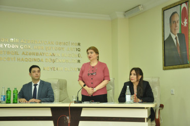 Şirvanda “İnformasiya əldə etmək hüququnun müdafiəsi” mövzusunda maarifləndirmə tədbiri keçirilib.