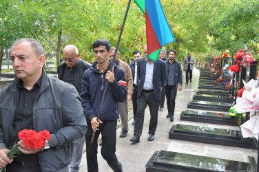 Vətən müharibəsi şəhidi Xəqani Məmmədovun xatirəsi anılıb.