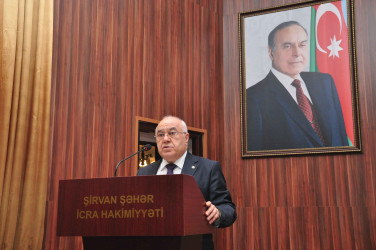 Şirvanda ötən ilin yekunları ilə bağlı hesabat yığıncağı keçirilib.