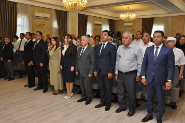 Yeni Azərbaycan Partiyası Şirvan şəhər təşkilatının təsis olunmasının 33 illiyinə həsr olunmuş tədbir keçirilib.