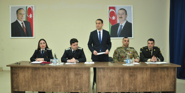 Şirvanda hərbi xidmətə çağırış, azadetmə və möhlət verilmə şərtlərinə dair maarifləndirici tədbir keçirilib.