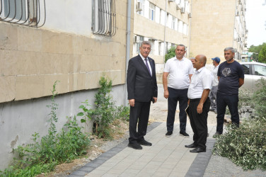 Şirvanda “Şəhərsalma və Memarlıq İli” çərçivəsində görülən abadlıq işləri davam etdirilir.