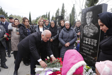 Vətən müharibəsi şəhidi Süleyman Bağırovun anım günü qeyd edilib.