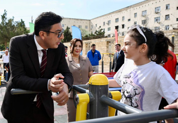 Şirvanda yeni idman zonası istifadəyə verilib.