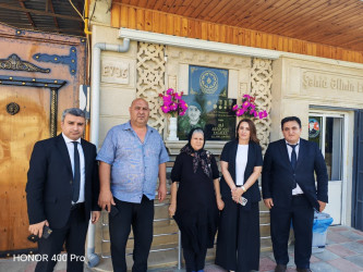 Şirvan şəhərində Anım Günü ərəfəsində şəhid ailələri və müharibə əlilləri ziyarət olunur.