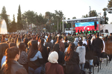 Şirvanda Ümummilli lider, Ulu Öndər Heydər Əliyevin anadan olmasının 103 illiyinə həsr olunmuş konsert təşkil edilib.