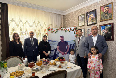 Şirvan şəhərində “Anım Günü” ərəfəsində şəhid ailələri və müharibə əlilləri ziyarət olunur