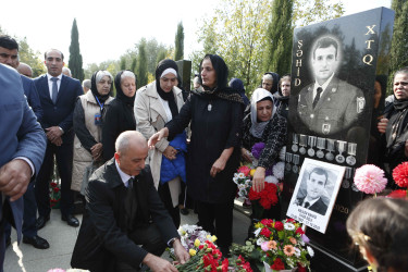 Vətən müharibəsi şəhidi Namiq Xəlilovun anım günü qeyd edilib.