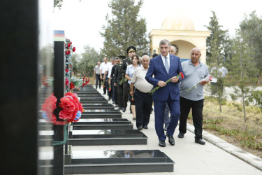 Şirvan Şəhər İcra Hakimiyyətinin başçısı İlqar Abbasov iyul ayının sonuncu cümə axşamı Şəhidlər xiyabanını ziyarət edib, şəhid ailələri ilə görüşüb.