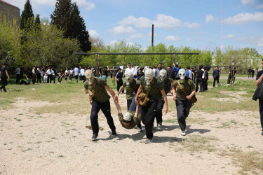 Şirvanda “Şahin” hərbi-idman oyunları üzrə şəhər birinciliyi keçirilib.