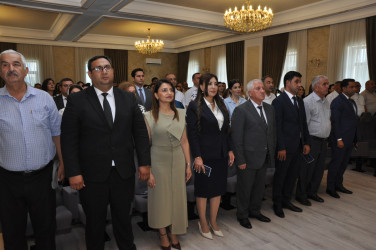 Yeni Azərbaycan Partiyası Şirvan şəhər təşkilatının təsis olunmasının 33 illiyinə həsr olunmuş tədbir keçirilib.