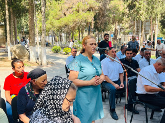 Şirvan Şəhər İcra Hakimiyyətinin başçısı İlqar Abbasov sakinlərlə növbəti səyyar görüş keçirib.