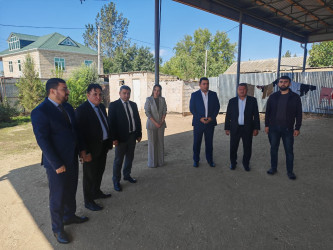 Şirvan şəhərində “Anım Günü” ərəfəsində şəhid ailələri və müharibə əlilləri ziyarət olunur