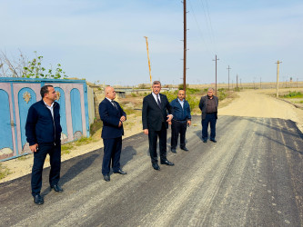 Şirvanda küçələrin asfaltlanması işləri davam etdirilir.