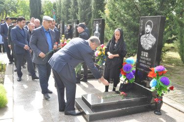 Vətən müharibəsi şəhidi Xəqani Məmmədovun xatirəsi anılıb.