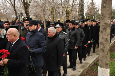 20 Yanvar faciəsinin 36-cı ildönümü Şirvan şəhərində silsilə tədbirlərlə qeyd olunub.