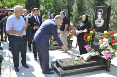 Şəhid polkovnik-leytenant Rəşad Hüseynovun xatirəsi anılıb.