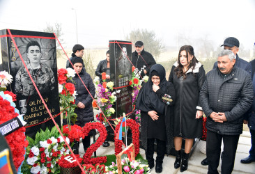 Şirvanda Vətən müharibəsinin şəhidi Elçin Əliqardaş oğlu Əliyevin doğum günü qeyd edilib.