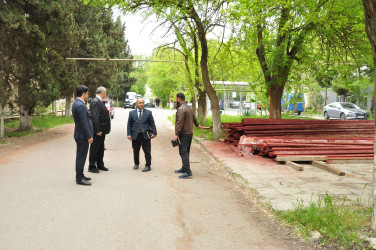 Şirvanda “Şəhərsalma və Memarlıq İli” çərçivəsində görülən abadlıq işləri davam etdirilir.