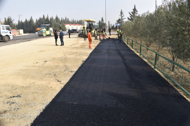 Şəhərin Heydər Əliyev, Amal Alişanlı, Ziya Bünyadov küçələrində asfaltlanma işləri başa çatdırılıb.