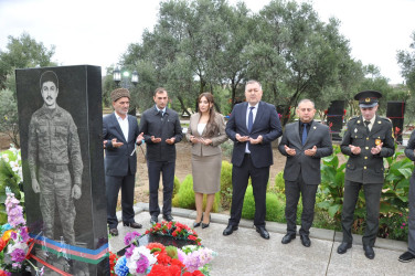 Vətən müharibəsi şəhidi Həsən Həsənovun xatirəsi anılıb.