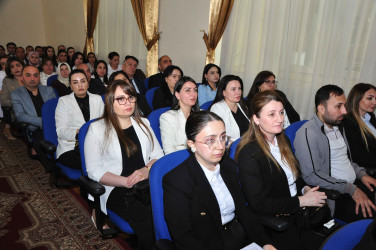 Şirvanda Ümummilli lider, Ulu Öndər Heydər Əliyevin anadan olmasının 103 illiyinə həsr olunmuş tədbir keçirilib.