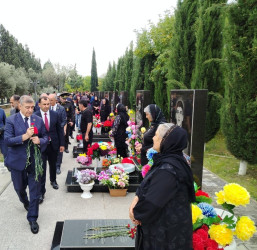 Şirvanda şəhid Məharət Həsənovun xatirəsi anılıb.