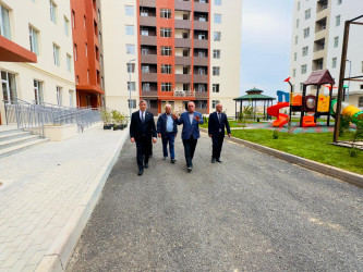 Şəhər İcra Hakimiyyətinin başçısı İlqar Abbasov  MİDA “Yeni Şirvan” Yaşayış Kompleksində görülən işlərin gedişi ilə tanış olub.