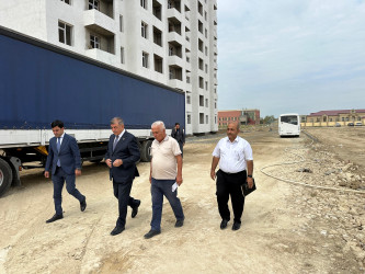 “Yeni Şirvan” Yaşayış Kompleksinin tikinti işləri sürətlə davam etdirilir.
