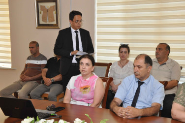 Cəzaçəkmə müəssisələrindən azad edilmiş şəxslərin işlə təmini ilə bağlı birgə fəaliyyətin təşkili və məlumatlandırma ilə əlaqədar maarifləndirici görüş keçirilib.