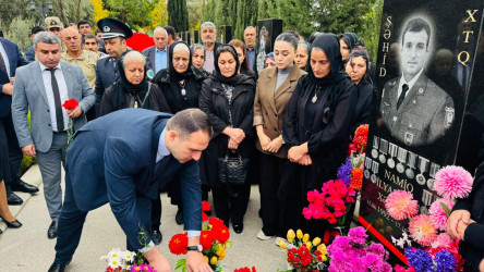 Şirvanda Vətən müharibəsi şəhidi Namiq Xəlilovun xatirəsi anılıb.