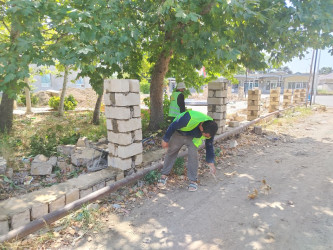 Şirvanda “Şəhərsalma və Memarlıq İli” çərçivəsində görülən abadlıq işləri davam etdirilir.