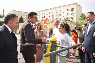 Şirvanda yeni idman zonası istifadəyə verilib.
