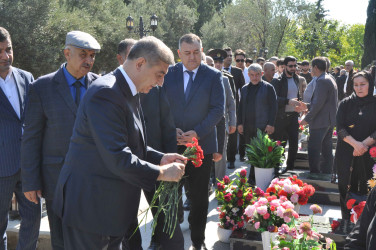 Şirvanda şəhid Nicat Hüseynovun xatirəsi anılıb.