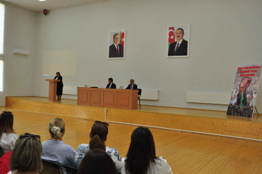 Şirvanda “Narkotik asılılığı problemində ailələrin rolu və valideyn məsuliyyəti” mövzusunda tədbir keçirilib.