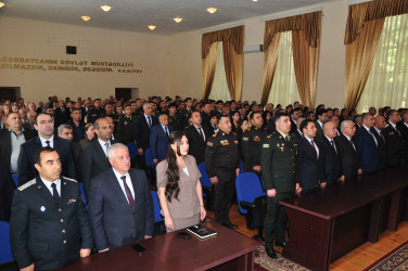 Şirvanda Ümummilli lider, Ulu Öndər Heydər Əliyevin anadan olmasının 103 illiyinə həsr olunmuş tədbir keçirilib.