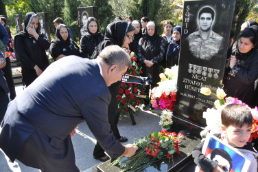 Şirvanda şəhid Nicat Hüseynovun xatirəsi anılıb.