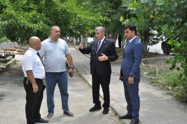 Şirvanda “Şəhərsalma və Memarlıq İli” çərçivəsində görülən abadlıq işləri davam etdirilir.