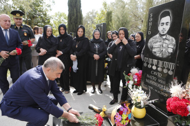 Vətən müharibəsi şəhidi Cavid Məmmədlinin anım günü qeyd edilib.