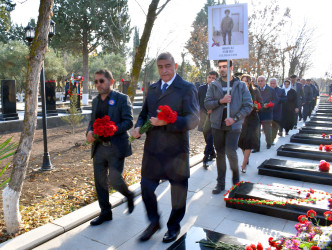 Şirvanda şəhid Manaflı Əli Əflan oğlunun  anım günü qeyd edilib.