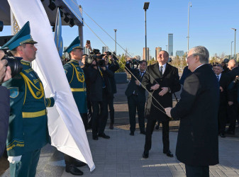 Astanada Heydər Əliyev küçəsinin açılışı olub