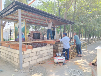 Şirvanda “Şəhərsalma və Memarlıq İli” çərçivəsində görülən abadlıq işləri davam etdirilir.