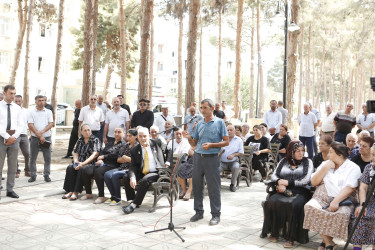 Şirvan Şəhər İcra Hakimiyyətinin başçısı İlqar Abbasov sakinlərlə növbəti səyyar görüş keçirib 02.09.2023