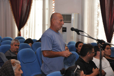 Şirvanda sakinlərlə növbəti səyyar görüş keçirilib.